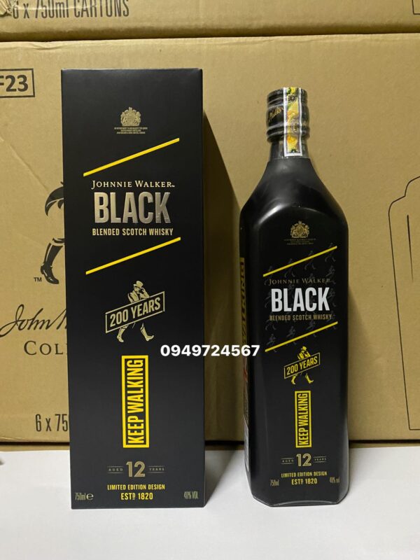 Rượu Johnnie Walker Black 200 Years Limited Edition