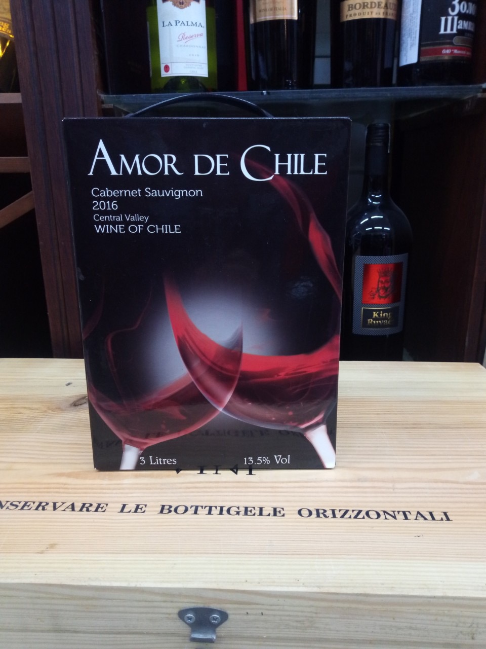 Rượu Vang bịch Amor De Chile 3 Lít