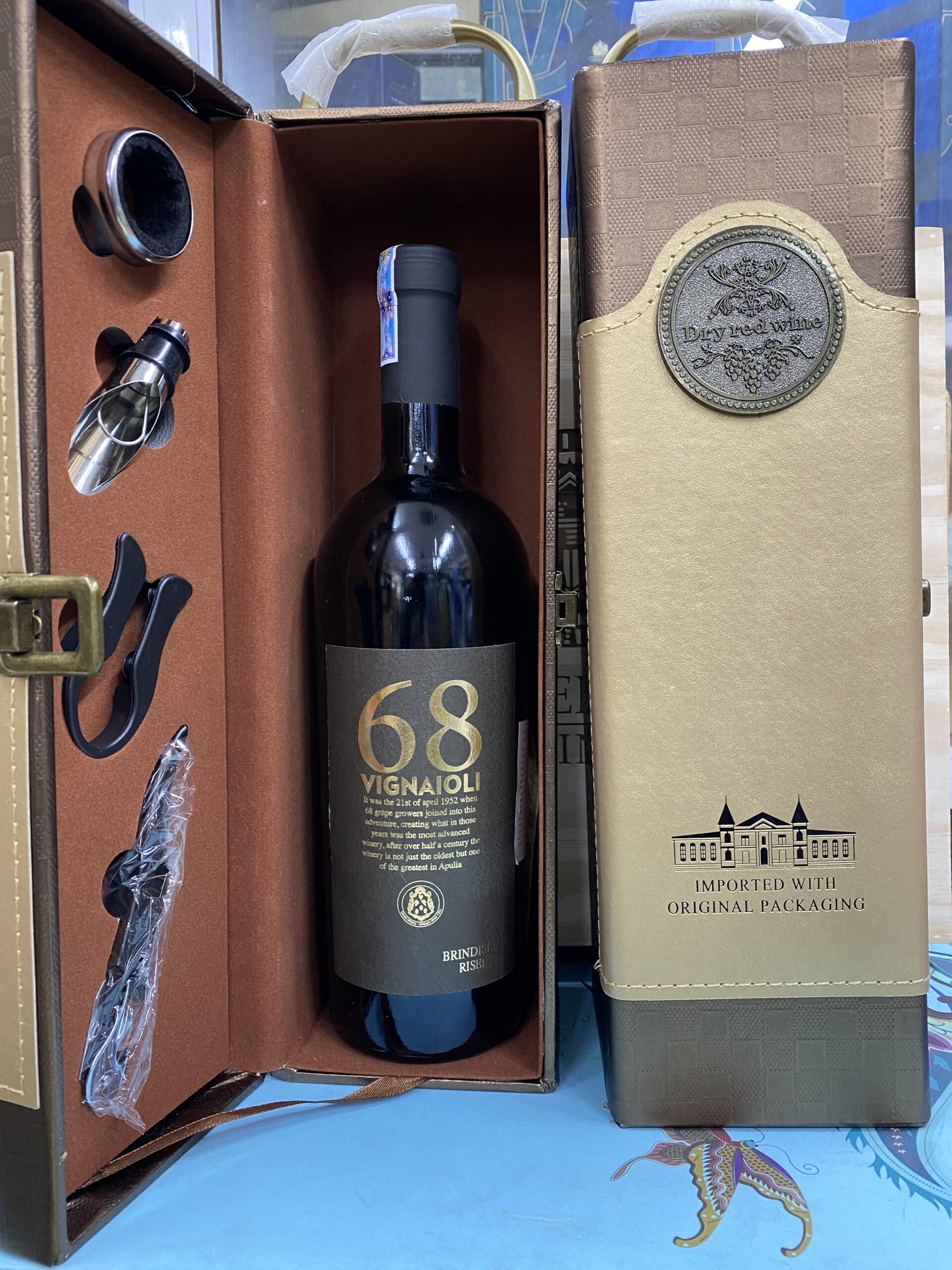 Bộ quà biếu vang 68