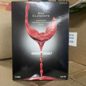 Rượu Vang Bịch Chile San Clemente 3 Lít