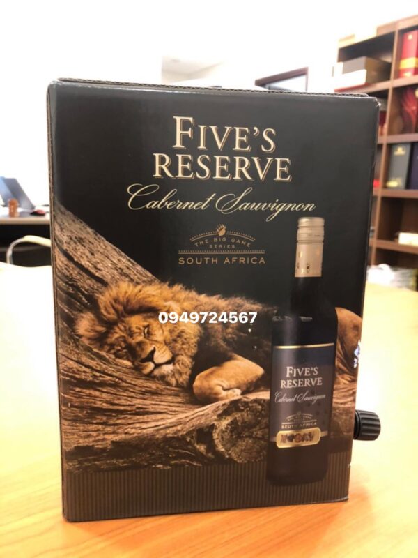 Rượu Vang Bịch Nam Phi Five's Reserve