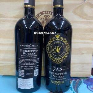 Rượu Vang chữ M 789 Primitivo