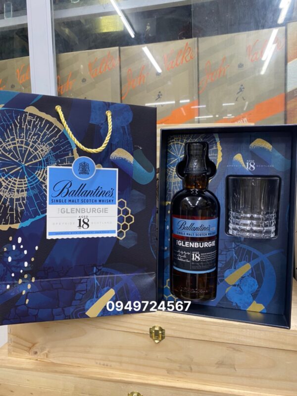 Rượu Ballantines 18 Hộp Quà Tết