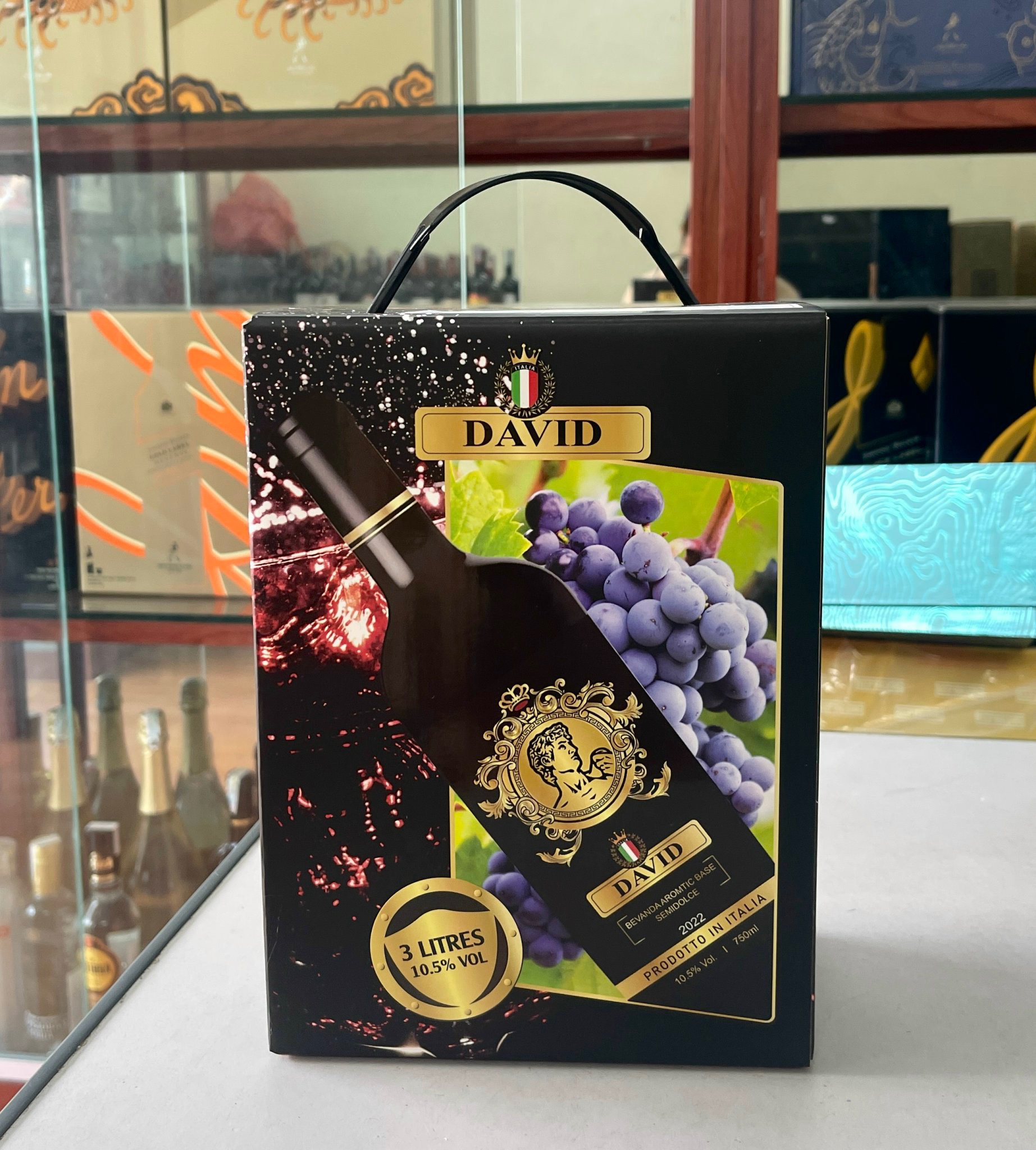 Rượu Vang bịch Ý ngọt David 3 Lít