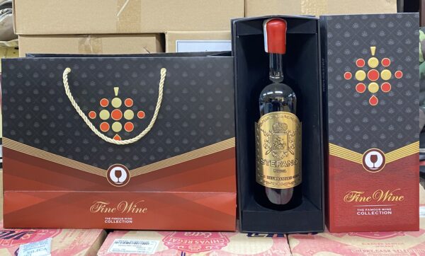 Set Quà biếu rượu vang Ý Stefano