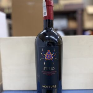 Rượu vang Ý Stilio primitivo di manduria con nhện