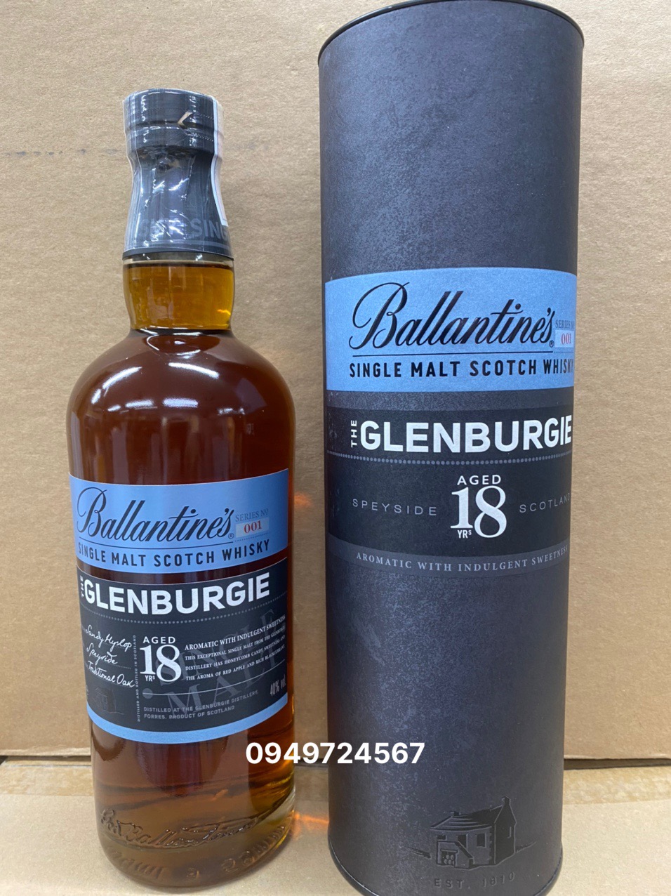 Rượu Ballantines 18 Single Malt Scotch Whisky