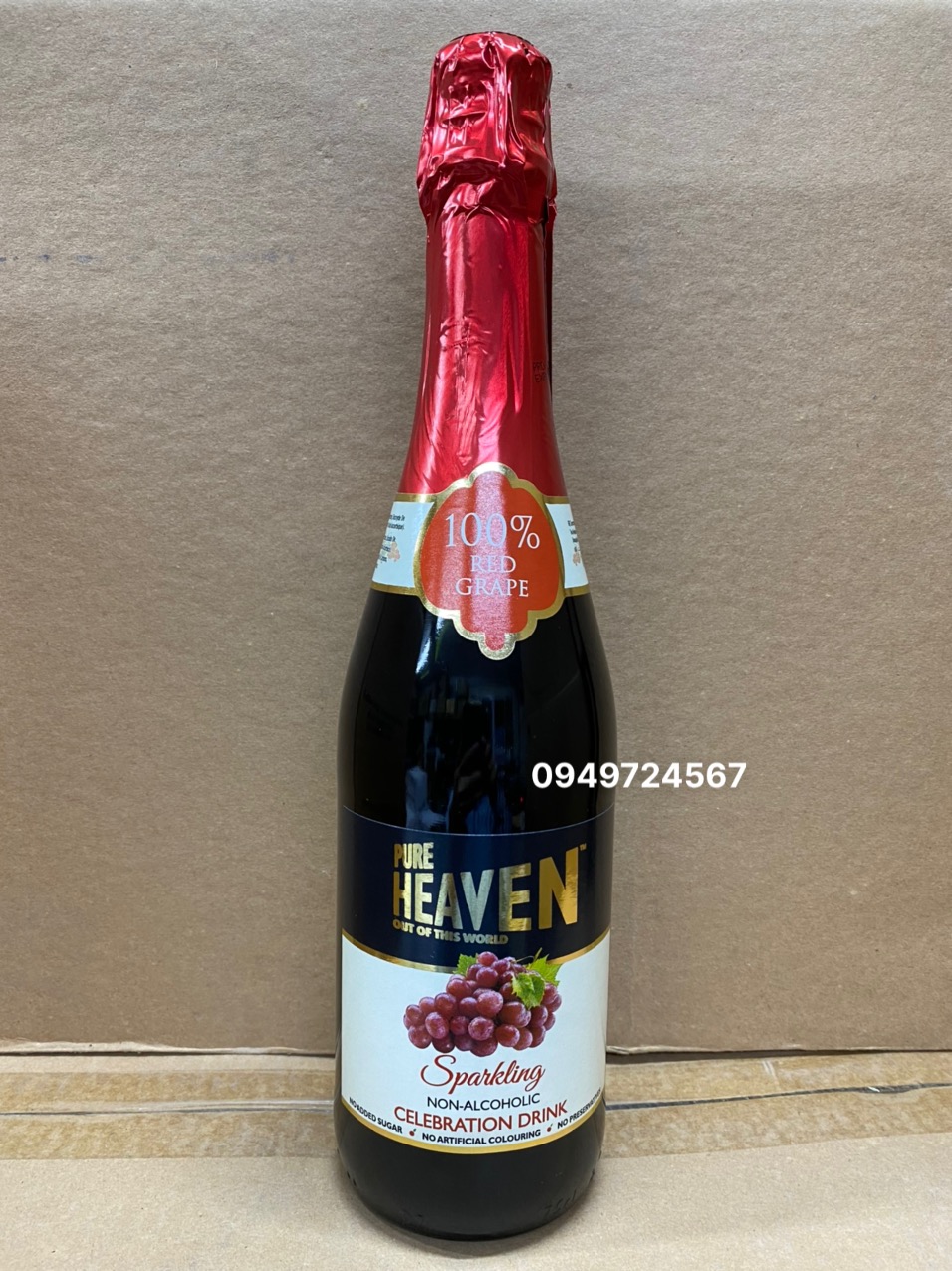 Rượu Vang Sparkling Pure Heaven 0 nồng độ cồn