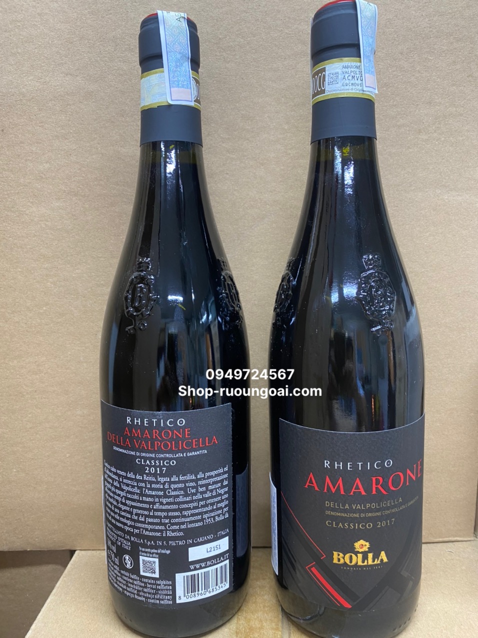 Rượu Vang Ý Bolla Rhetico Amarone 2017