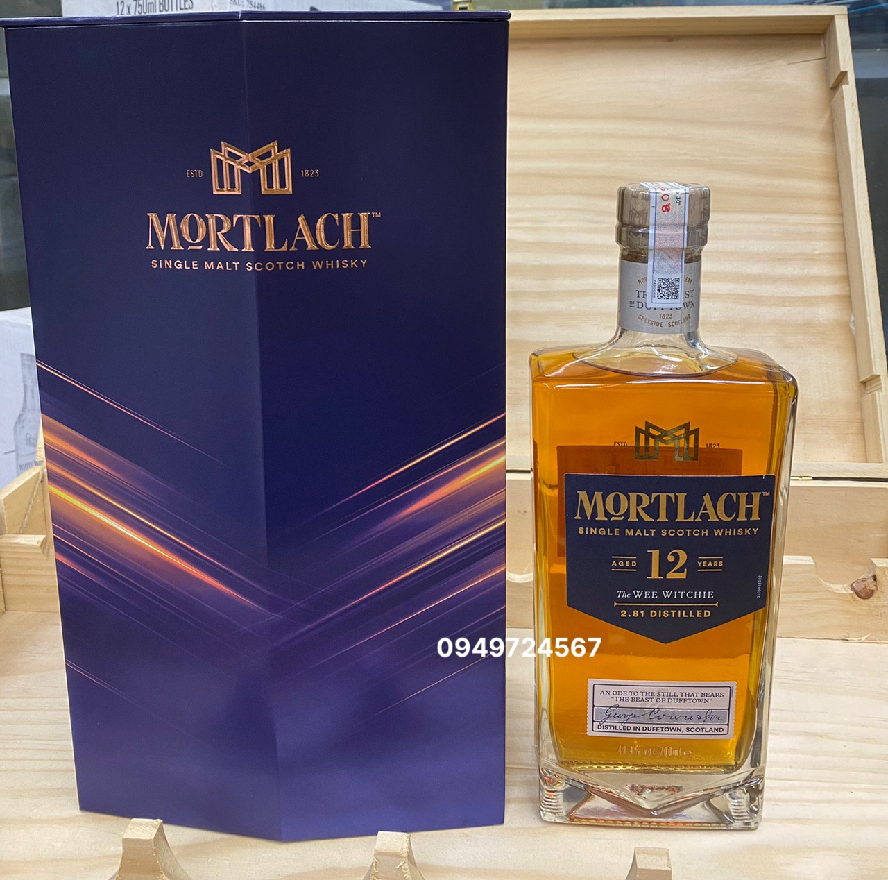Rượu Mortlach 12 Hộp quà biếu 2025