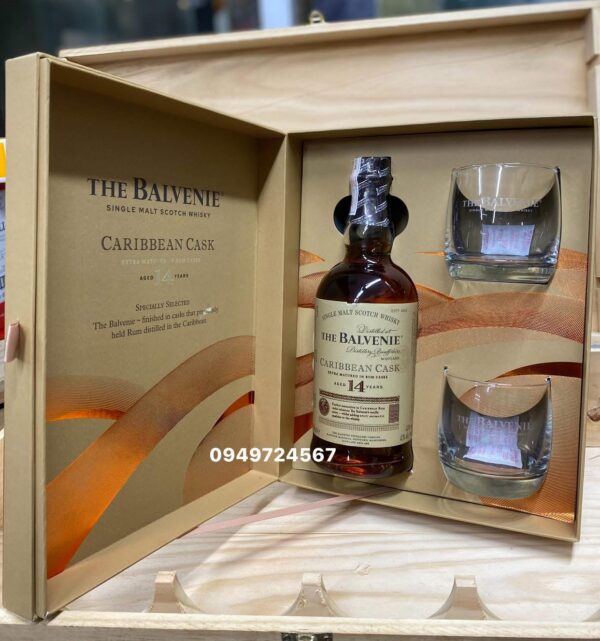 Rượu The Balvenie 14 Hộp quà biếu 2025