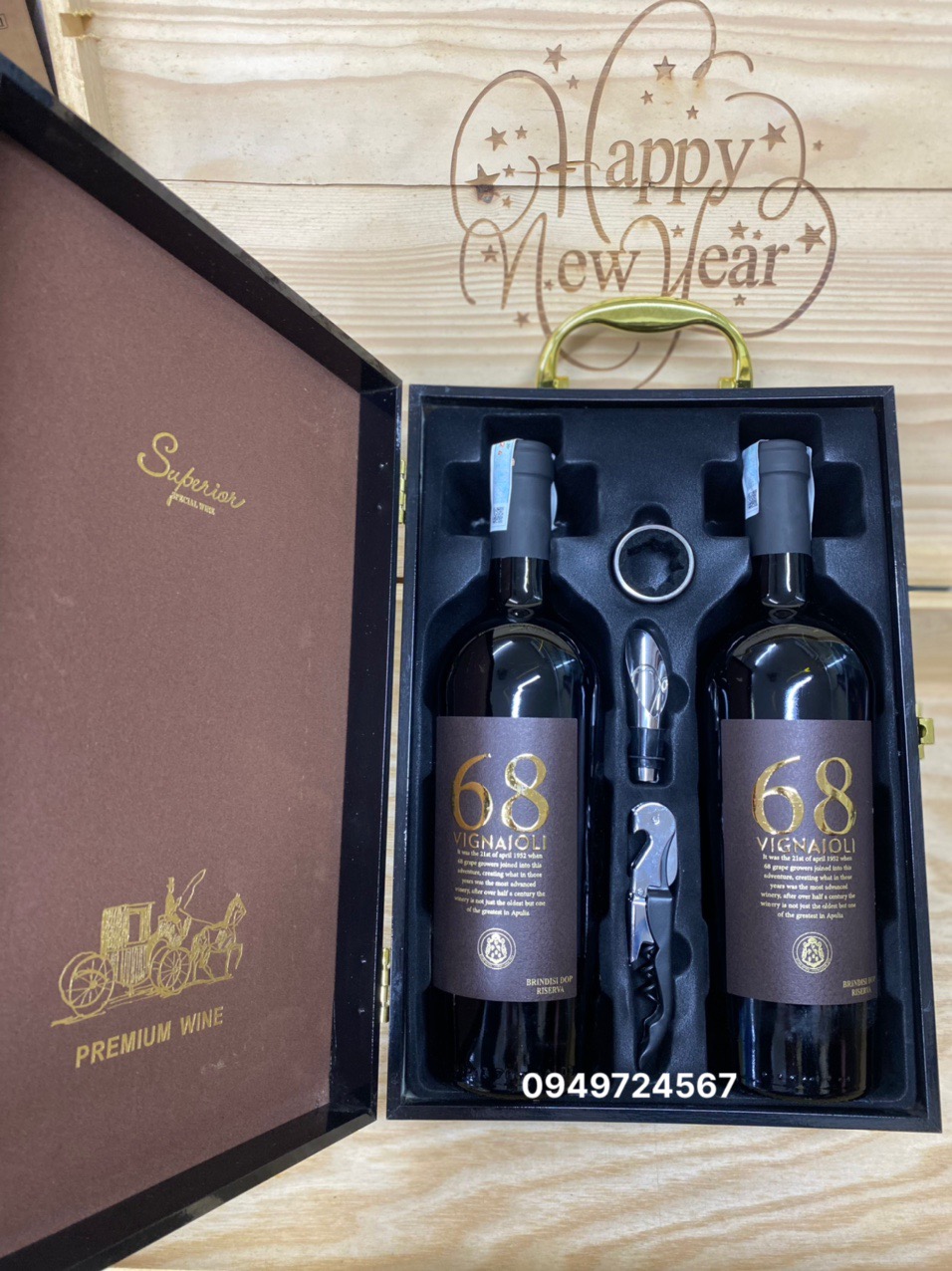 Set rượu vang 68 Vignaioli quà biếu