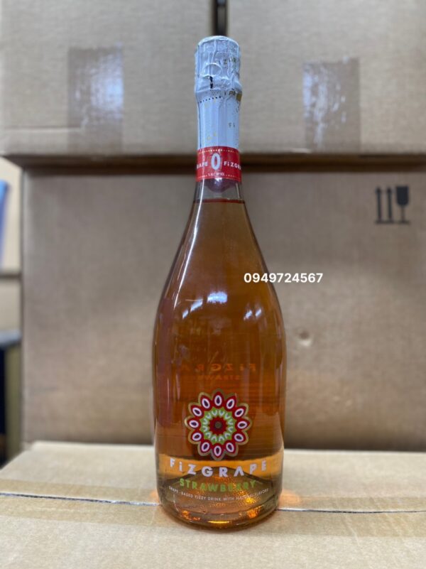 Rượu Vang nổ 0 độ Fizgrape vị đào và dâu
