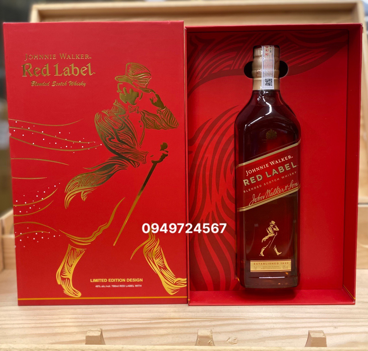 Rượu Johnnie Walker Red Quà biếu 2025