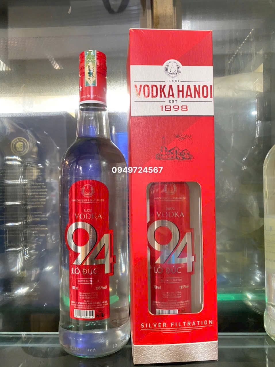 Rượu Vodka Hà Nội 94 Lò Đúc 19,5% kèm vỏ hộp ( Halico )