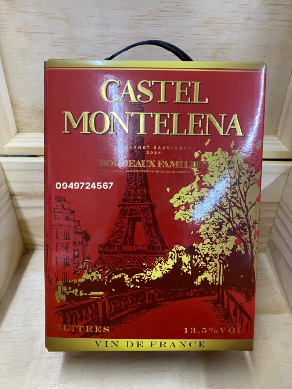 Rượu Vang bịch Castel Montelena 3lít