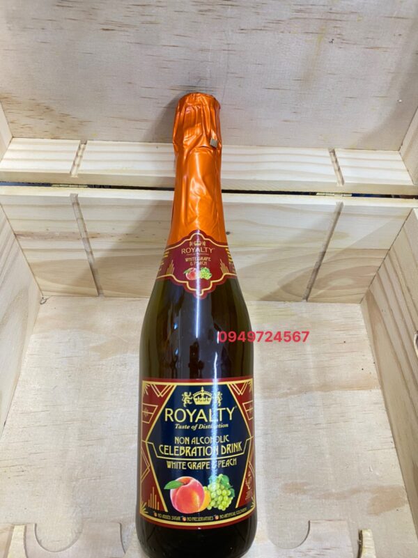 Rượu Vang Sparkling Royalty 0 nồng độ ( Vị Quả Đào )