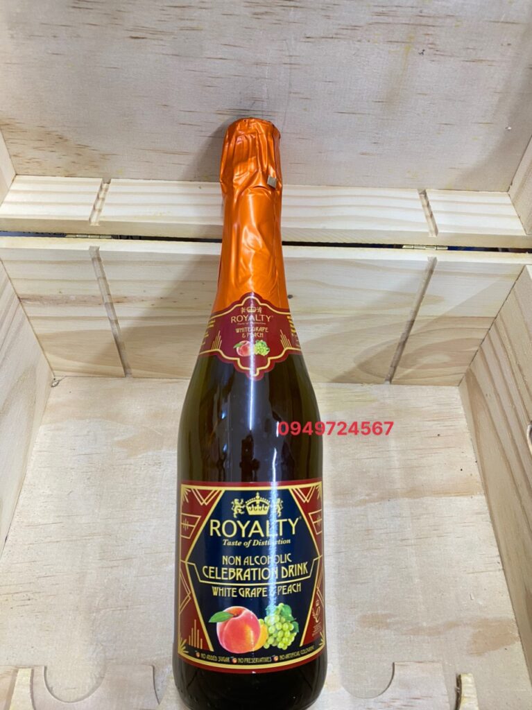 Rượu Vang Sparkling Royalty 0 nồng độ ( Vị Quả Đào )