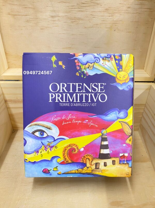 Rượu Vang Bịch Ý Ortense 2250ml