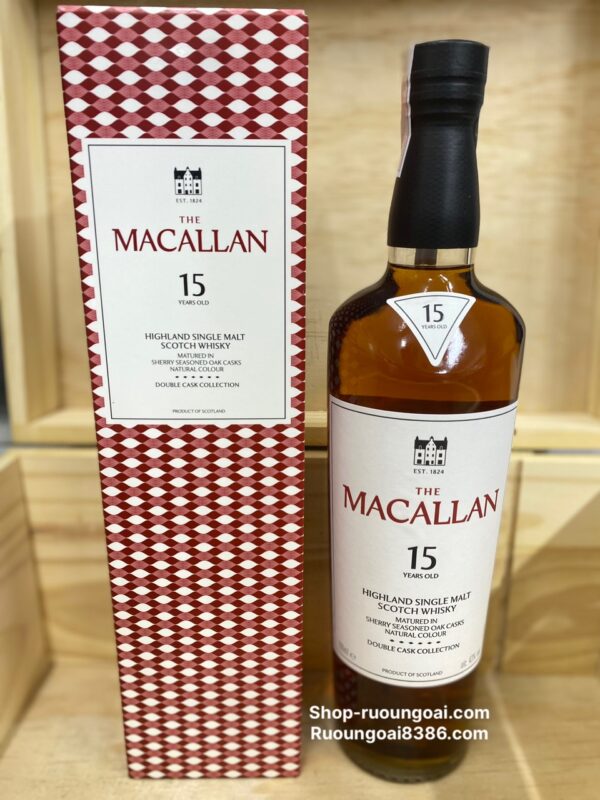 Rượu The Macallan 15 Double Cask phiên bản mới 2025