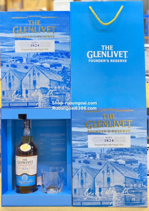 Rượu The Glenlivet Founder's Reserve 1824 Hộp Quà 2026