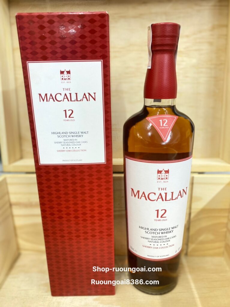 Rượu The Macallan 12 Sherry Cask phiên bản mới 2025